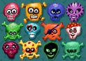 T&ecirc;tes de skulls color&eacute;es pour Halloween